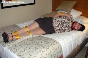 www.toon-man.com - Darling Rikki Gold Rope Bondage thumbnail