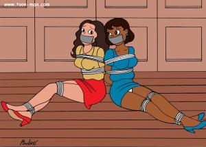 www.toon-man.com - Multi-Damsels Tied 3 thumbnail